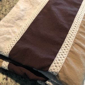 2 JC Penny striped curtain panels - about 90”